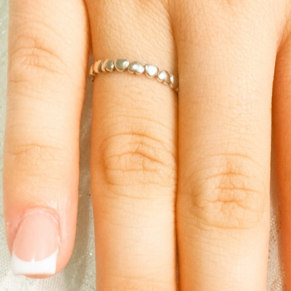 Antian Accessories™ 925 Silver Heart Ring Size 6